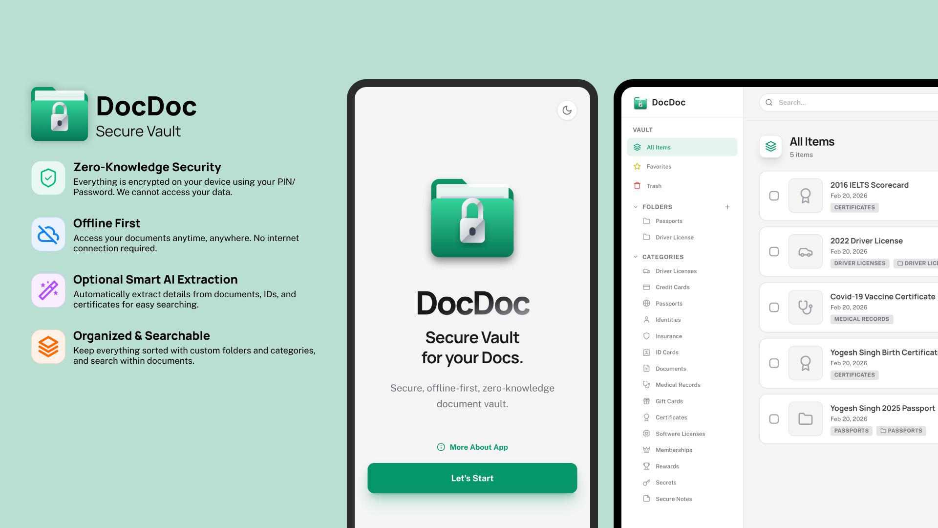 A cover image showing screenshots of different apps Yogesh Singh created at St. Jude.